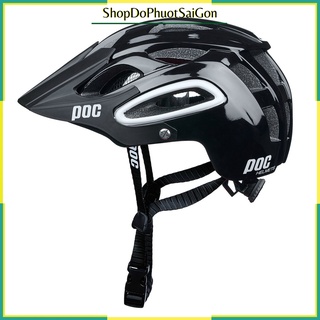 Mũ xe đạp POC 07 đen bóng