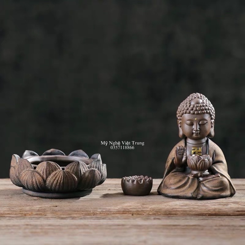 Tượng Phật Đèn Led Xông Trầm Hương