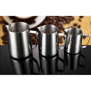 DỤNG CỤ PHA CHẾ, Ca đánh sữa inox có vạch chia định lượng