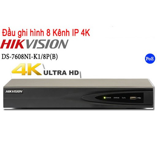 Đầu ghi hình IP HIKVISION DS-7608NI-K1/8P(B)