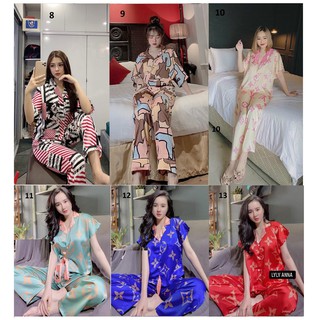 Đồ Bộ Lụa Latin - Satin - Tay Lửng Cánh Dơi Quần Dài (Phần 4)
