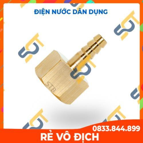 Ren trong 3/4 (27) đuôi nối ống - Đồng thau (Brass airline fitting female hose connector, béc búp RT)