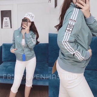 Áo Khoác Dù Nữ 2 Lớp Thoáng Mát 3 sọc hàng chuẩn shop - Chuột Min Shop
