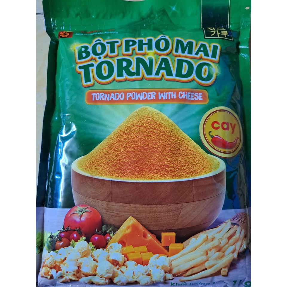 BỘT PHÔ MAI TORNADO VỊ CAY(loại 1kg)