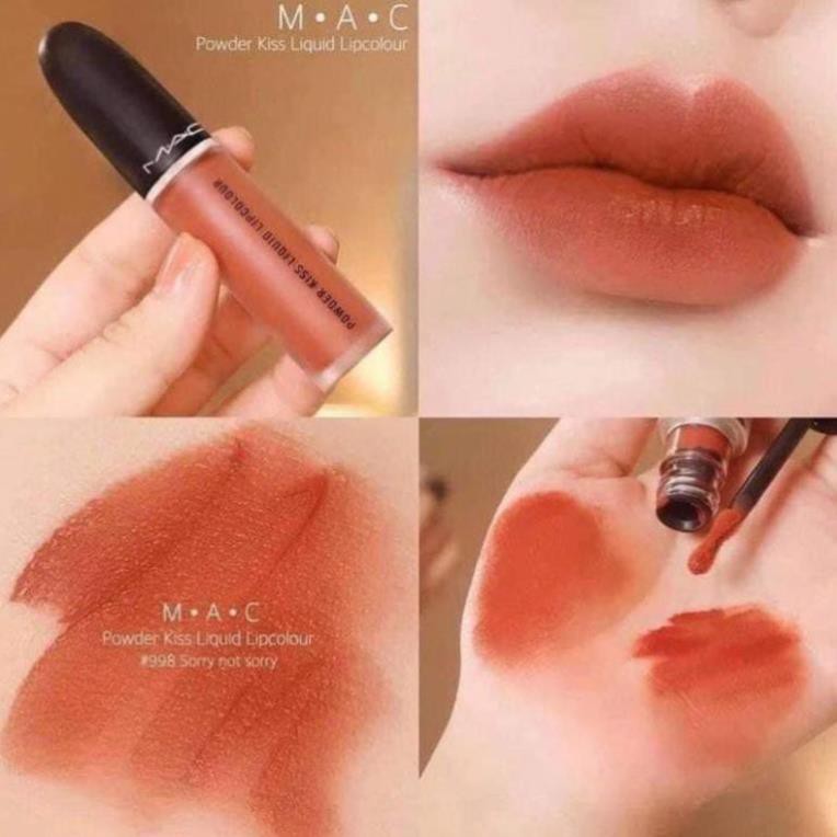 Son kem Mac chính hãng Power kiss liquid 998, 991, 989, 992 full box có bill date tới 2023 | Thế Giới Skin Care