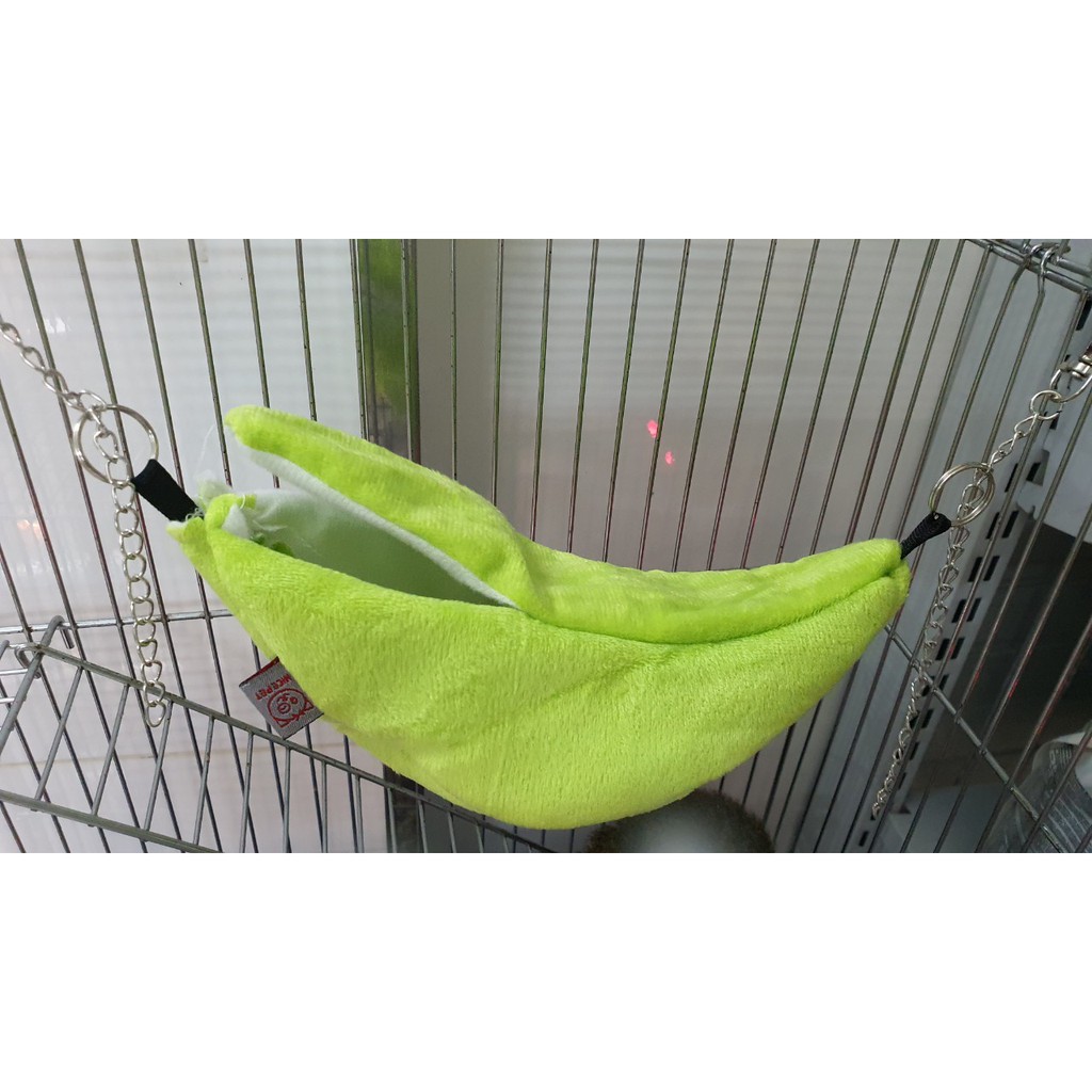 Nhà ngủ bông hình quả chuối cho Sóc Bông, Sóc Bay Úc, Sóc Đất, Sóc Chuột