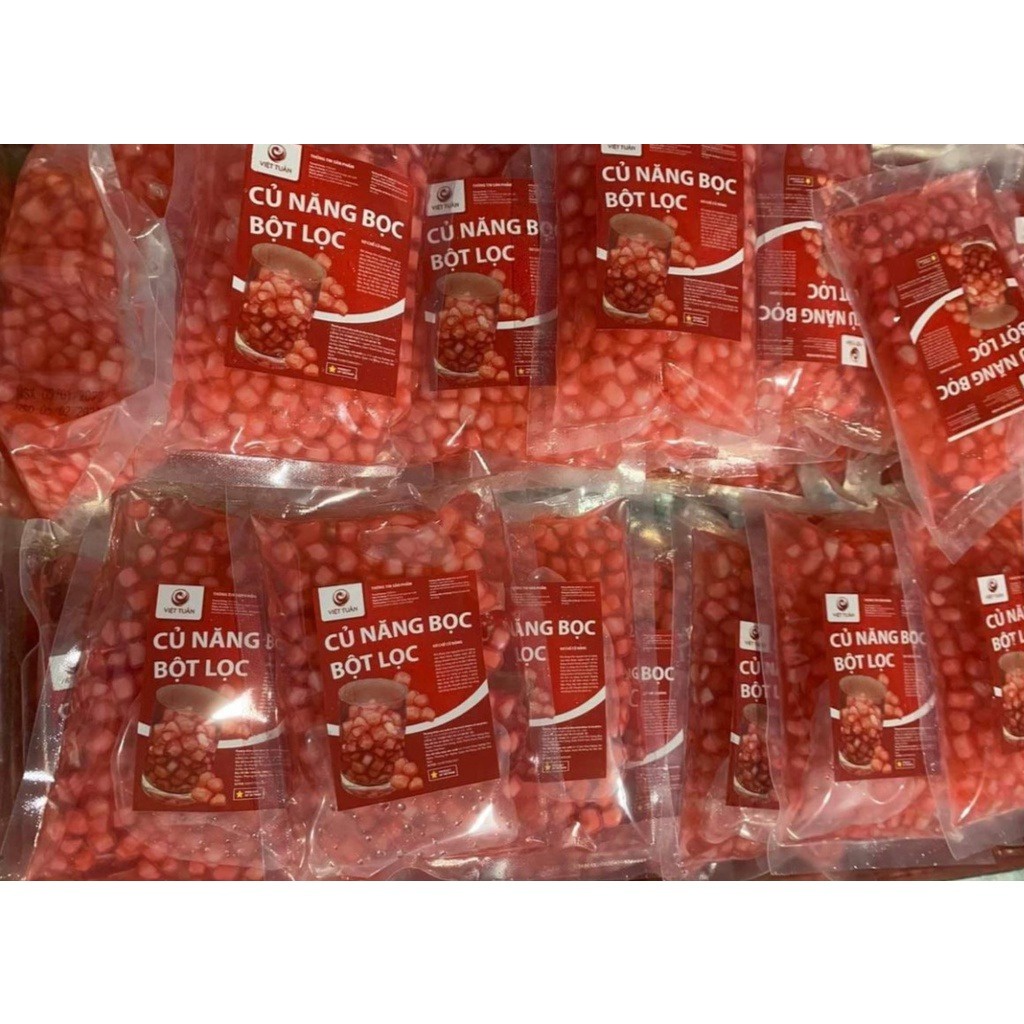 Thạch Hạt Lựu Làm Sẵn - Củ Năng Bọc Bột Lọc - Sương Sa Hạt Lựu Làm Sẵn Gói 250gr - Topping Chè , Đồ Uống