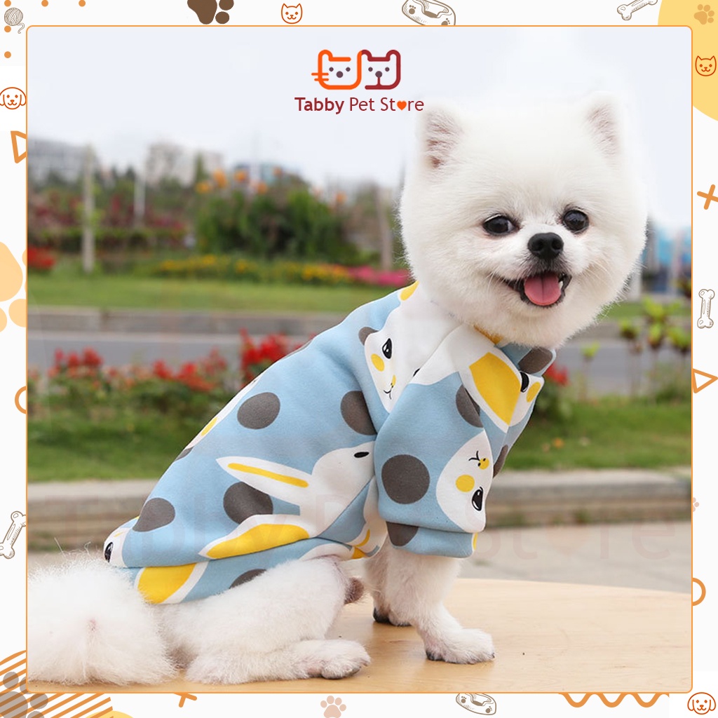 Quần áo cho chó mèo thú cưng chất liệu nỉ co giãn thời trang đáng yêu Tabby Pet Store