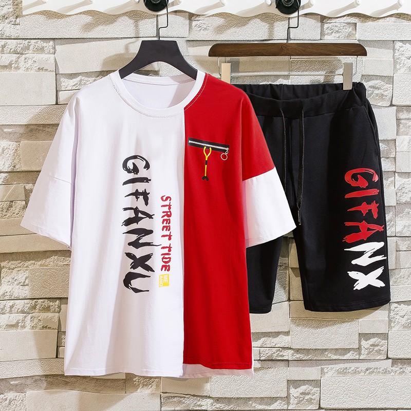 Bộ Quần Áo Thun Nam Thể Thao Mùa Hè Tay Ngắn Kết Hợp Quần Short GiFanXu Thời Trang SEPTEMBERGIRL1989 SET NAM 90000101C | BigBuy360 - bigbuy360.vn