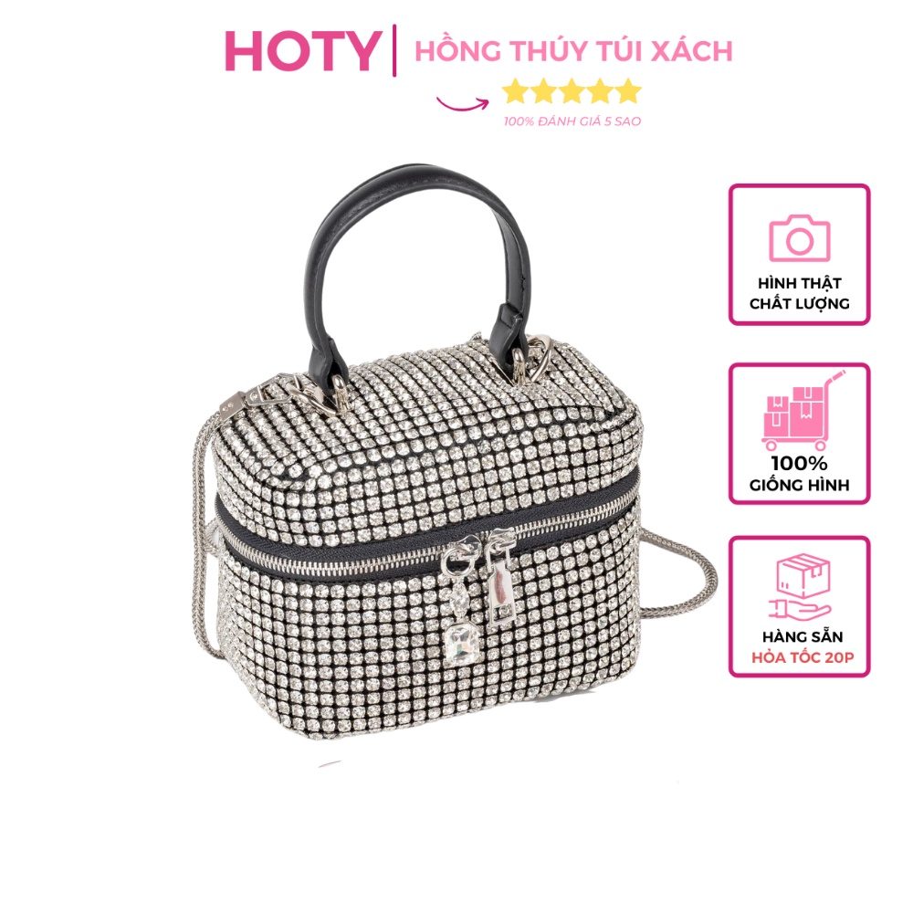 Túi Xách Nữ Dự Tiệc Alex Wang Đá Dáng Vanity Hàng Cao Cấp Chất Lượng Đẹp Hàng Có Sẵn Hình Thật Shop Chụp