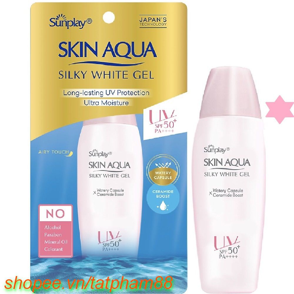 Gel Chống Nắng 30G Sunplay Skin Aqua Silky White Gel SPF 50 PA+++ Dưỡng Da Trắng, tatpham88 Chất Lượng Tạo Nên Niềm Tin.