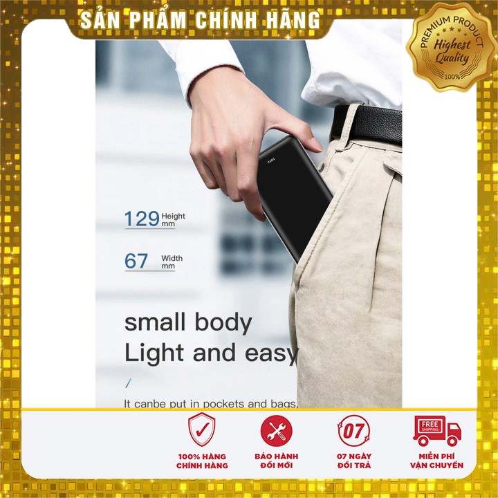 [ Giá siêu rẻ,chính hãng ] Pin sạc dự phòng hỗ trợ sạc SIÊU nhanh TOTU CPBQ-03 10,000mah  - 11 PRO MAX