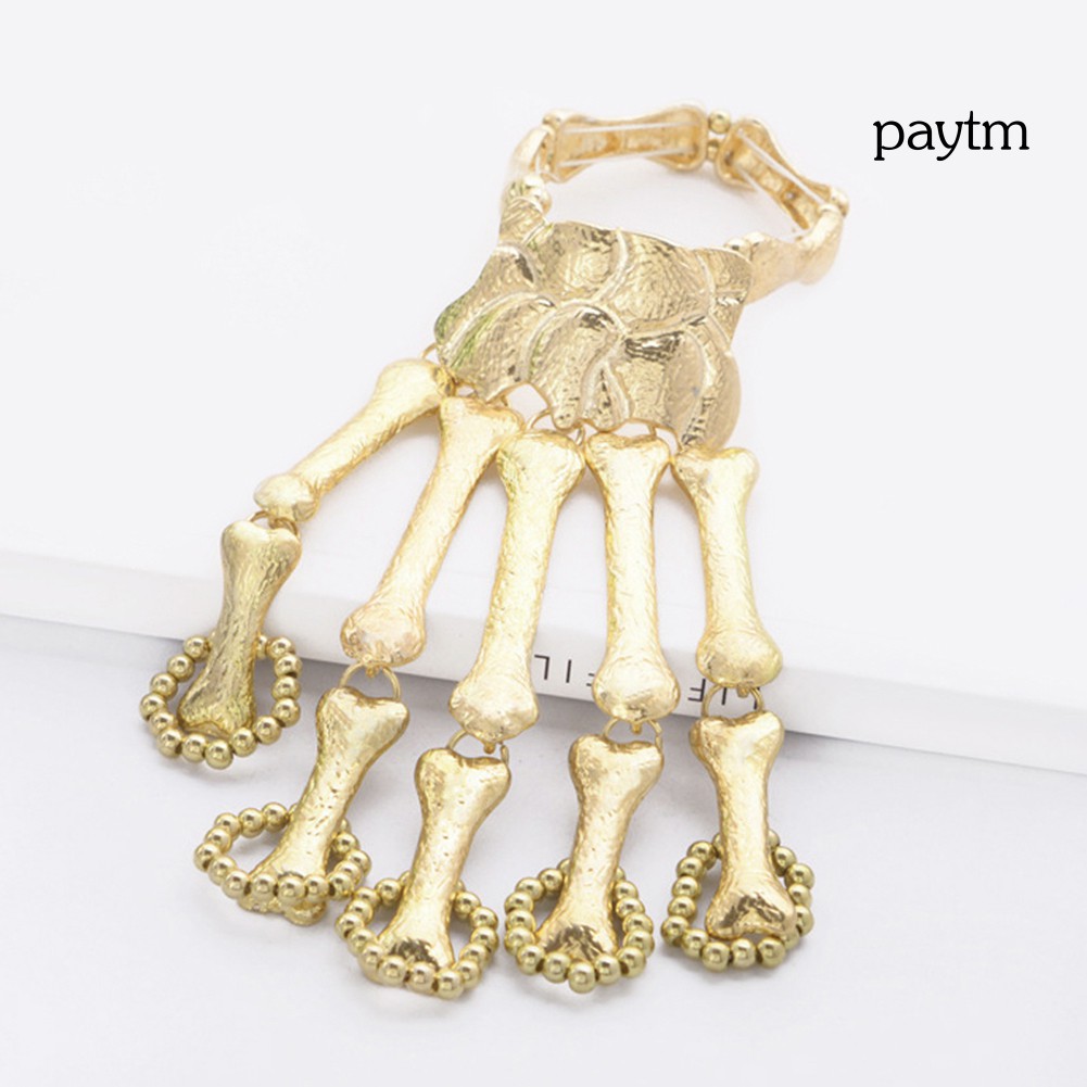 Vòng đeo tay hình bàn tay xương phong cách thời trang gothic | BigBuy360 - bigbuy360.vn