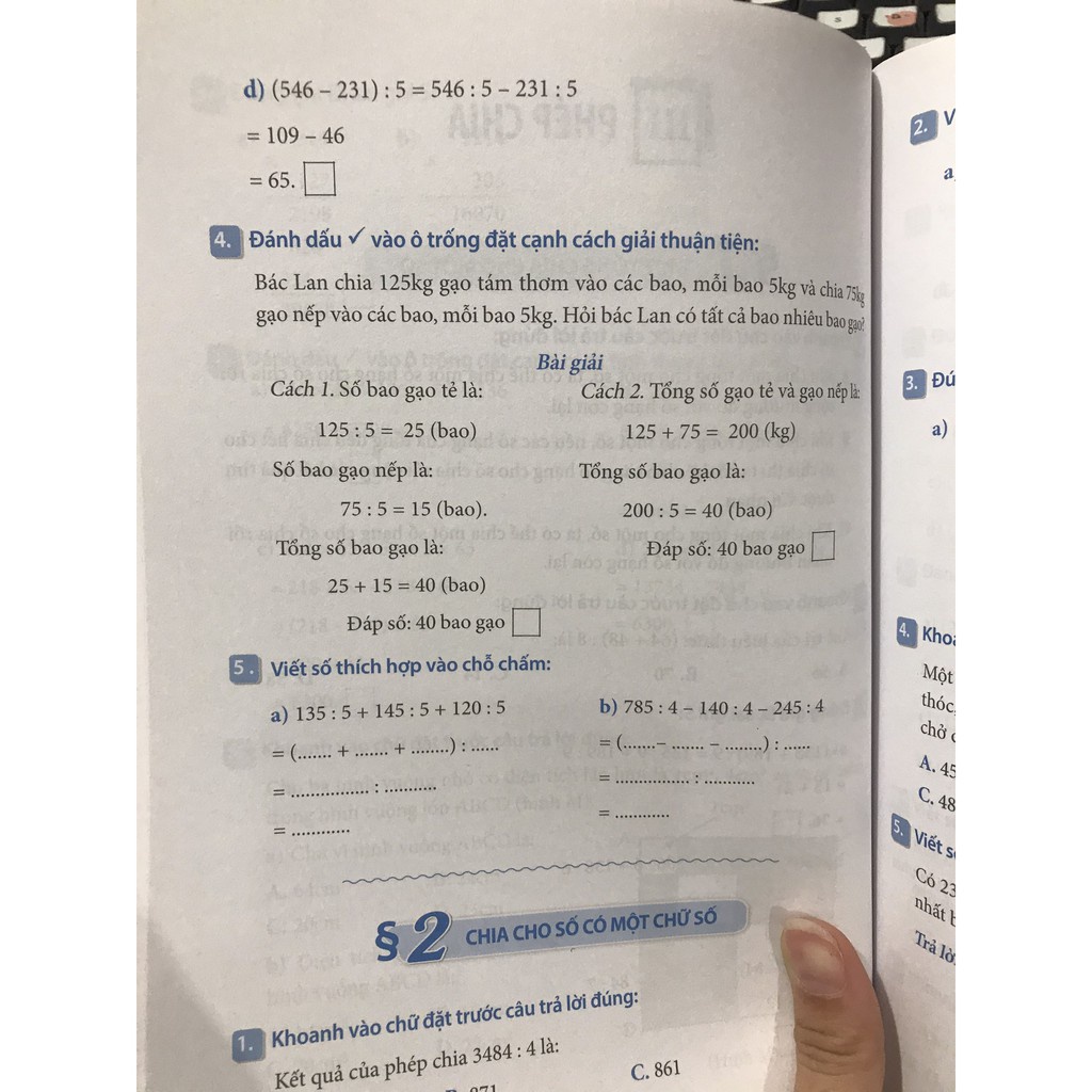 Sách Bài Tập Trắc Nghiệm Và Đề Tự Kiểm Tra Toán 4