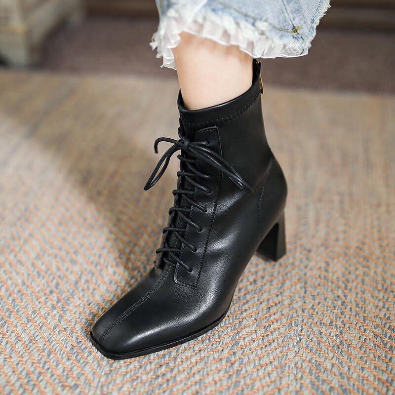 Giày bốt da mềm siêu êm 7p hàng cao cấp