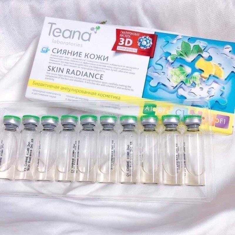 Collagen tươi Teana C1 - Serum làm trắng da, làm mờ nám và tàn nhang Nga