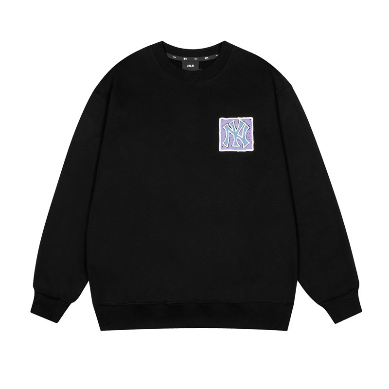 Áo thun tay dài cổ tròn dáng rộng in họa tiết mlb graffiti cá tính thời trang dành cho cặp đôi | BigBuy360 - bigbuy360.vn