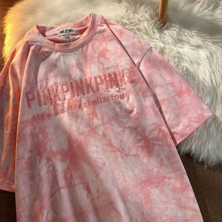 ☀️ Áo Thun Form rộng loan màu pink
