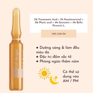 Ampoule dưỡng sáng đều màu da, giảm đốm sắc tố - martiderm pigment zero dsp bright