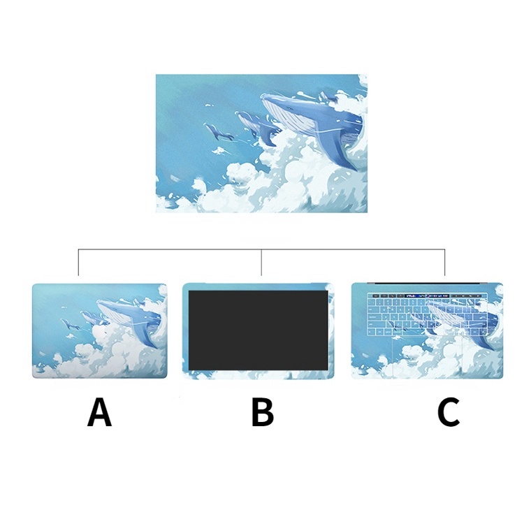 Sticker Dán Laptop DELL XPS 15-9550 9560 9570 15"ABC