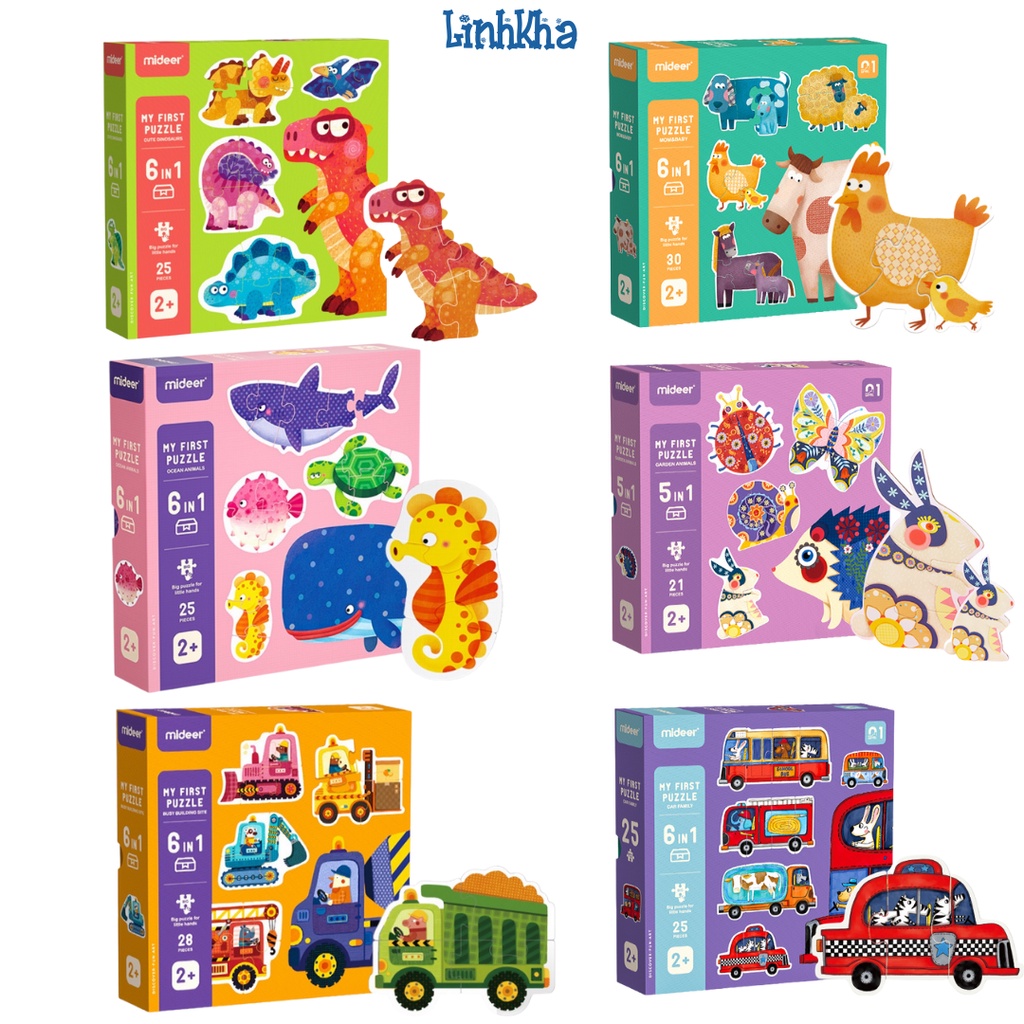 Bộ Xếp Hình Đầu Tiên Cho Bé Từ 2 Tuổi - Mideer My First Puzzle