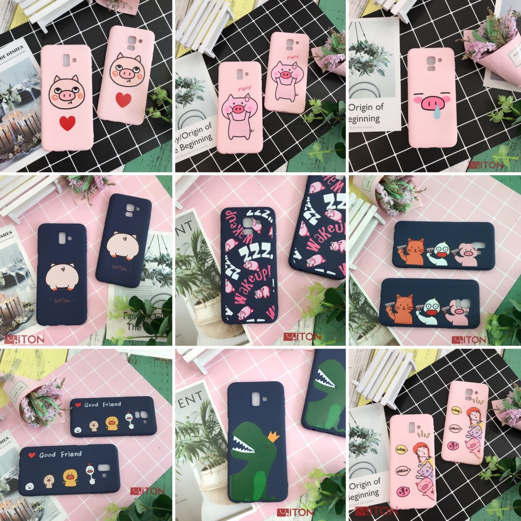 Ốp dẻo in hình 3D ngộ nghĩnh cho Samsung Galaxy J4Plus | J6 | J6Plus