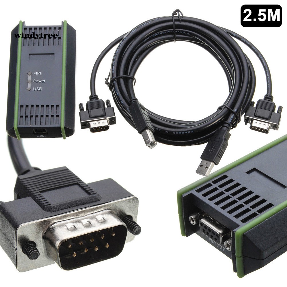 Dây cáp nối tiếp 2.5m USB PLC cho S7-200/300/MPI 6ES7972-0CB20-0XA0