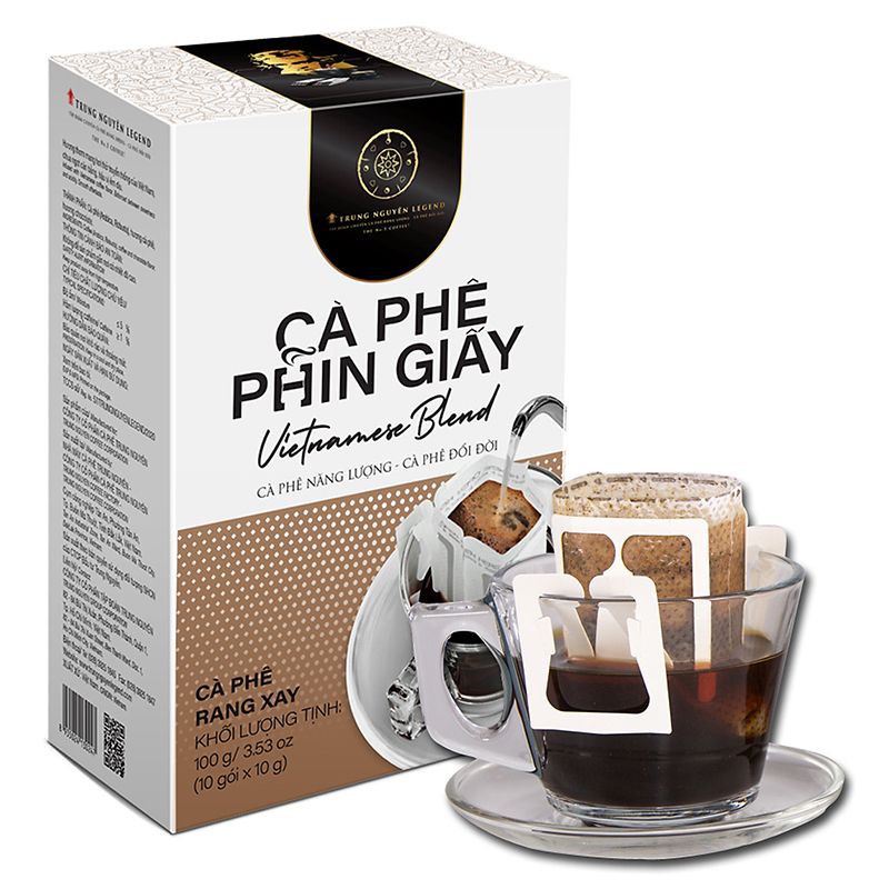 Cà Phê Phin Giấy Trung Nguyên Legend Vietnamese Blend Hộp 100G (10 Gói x 10G)