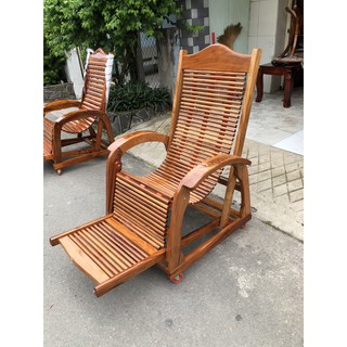 Ghế thư giãn gỗ ghế lười ghế dây gỗ