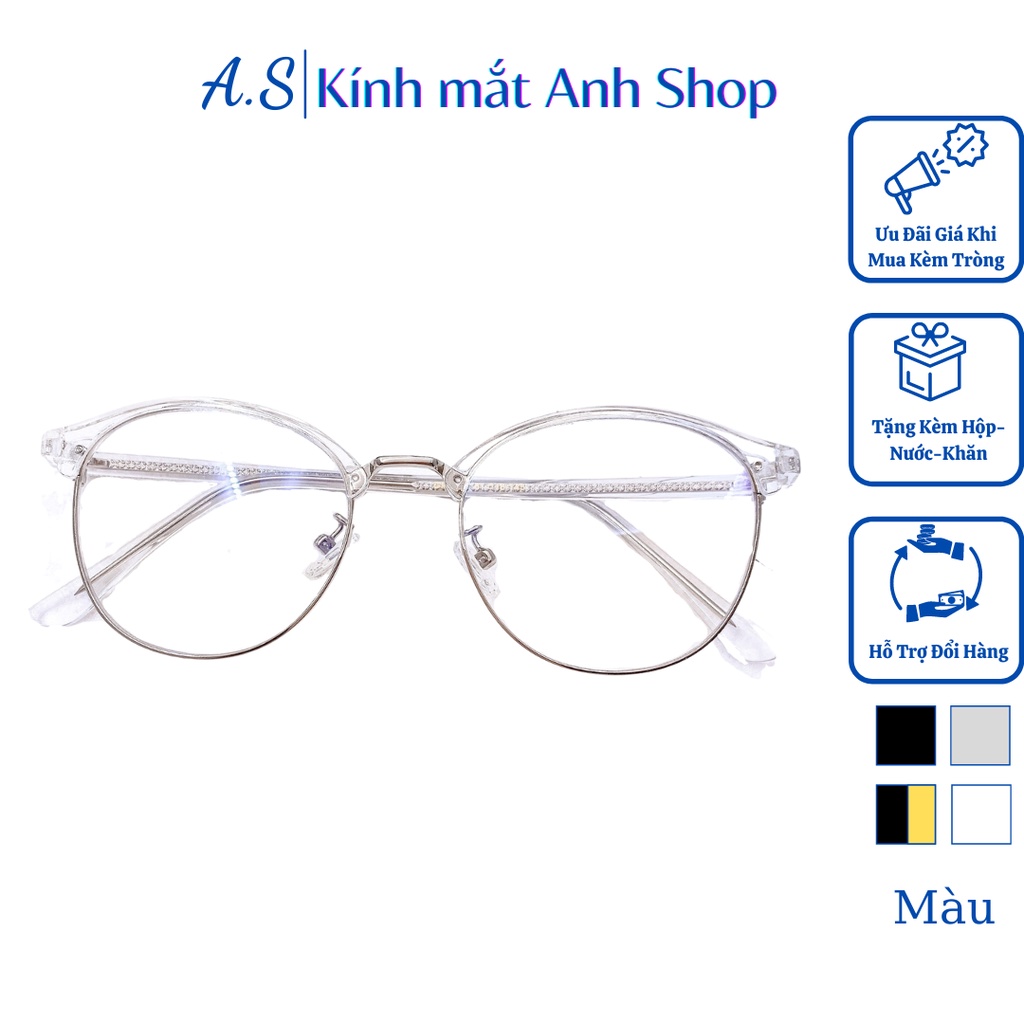 Kính tròn thời trang nhỏ xinh chất liệu kim loại GM1027