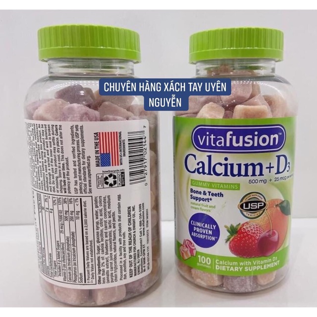 🌈🌟🌈 Vitafusion Calcium D3 (500mg + D3 25mcg) 🌈🌟🌈