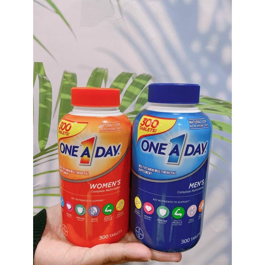Viên uống Vitamin tổng hợp  One a day Men's, Women's Multivitamin 300 viên tăng cường đề kháng