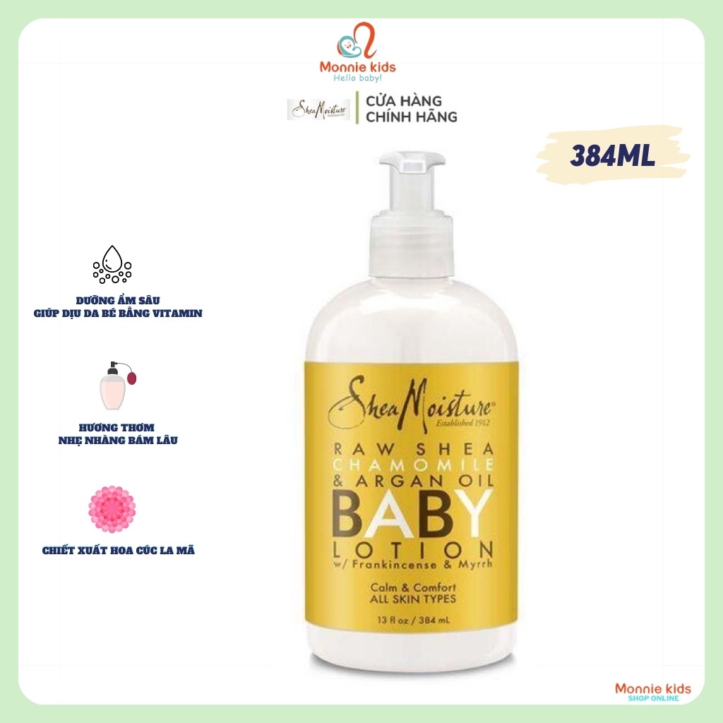 Kem dưỡng da SHEA MOISTURE BABY chiết xuất hoa cúc la mã 384ml - Monnie Kids