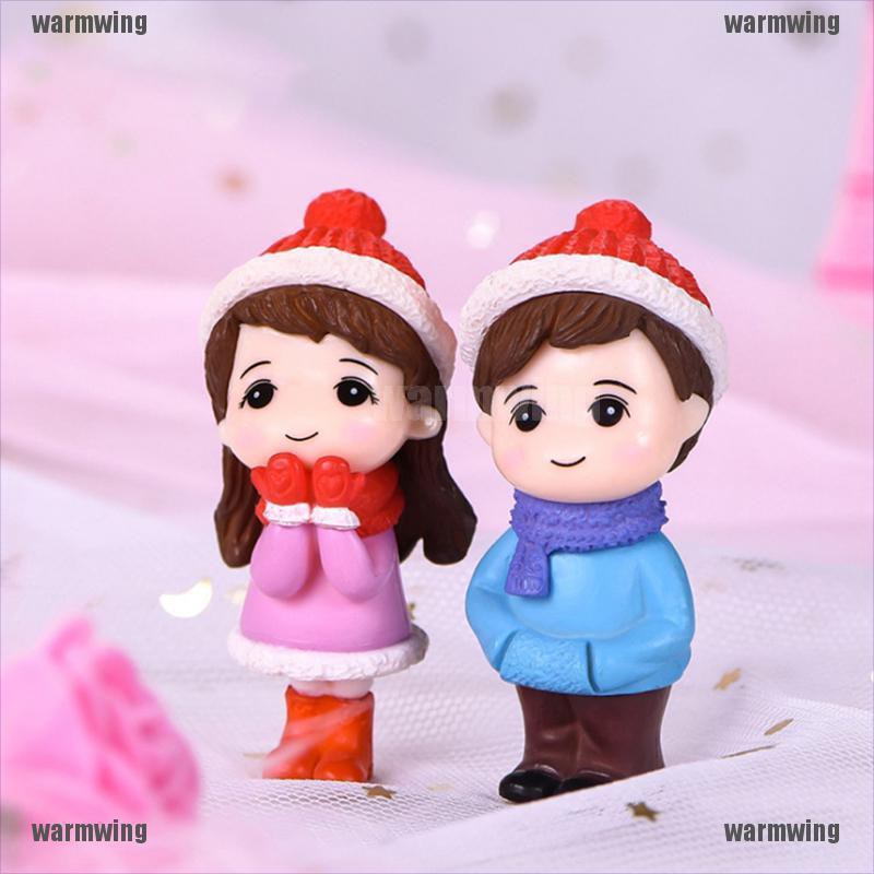 Set 2 Mô Hình Cặp Đôi Tình Nhân Mini Trang Trí Tiểu Cảnh