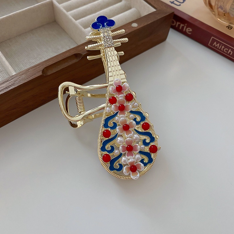 Kẹp Tóc Hình Quạt Thiết Kế Phong Cách Trung Hoa Sang Trọng Cho Nữ