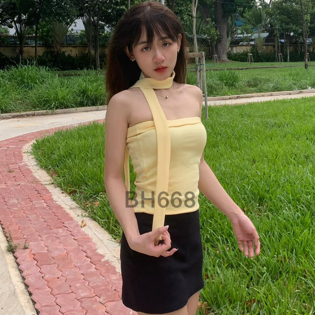 Aó quây ngang nữ BH668 ,áo cup ngực, áo ống tube top chất gân lụa dày dặn nhiều màu