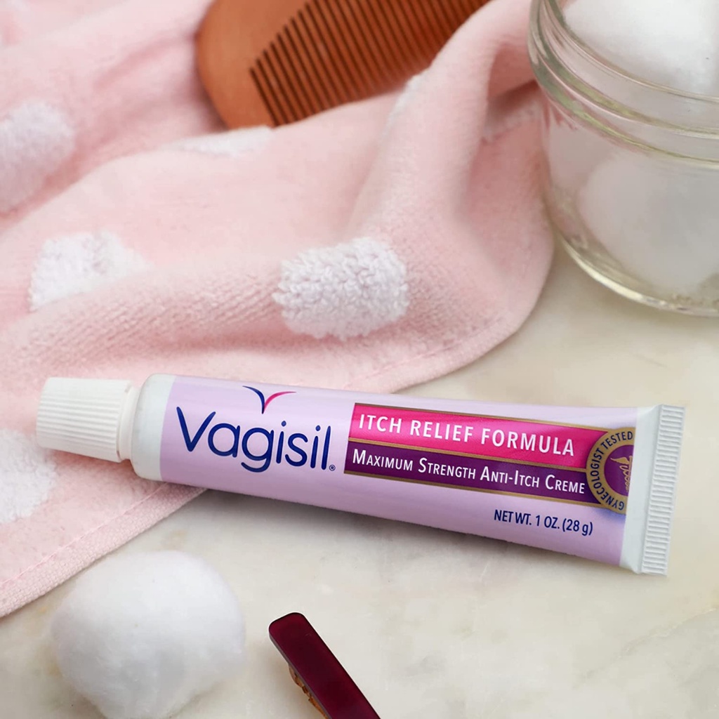 Kem giảm ngứa vùng kín Vagisil Maximum Strength Anti-Itch Cream 28g.