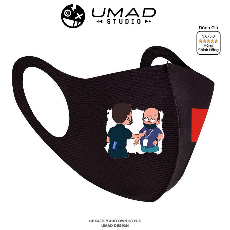 Khẩu trang 3D UMAD unisex Đội tuyển bóng đá Việt Nam vải poly 2 da cao cấp