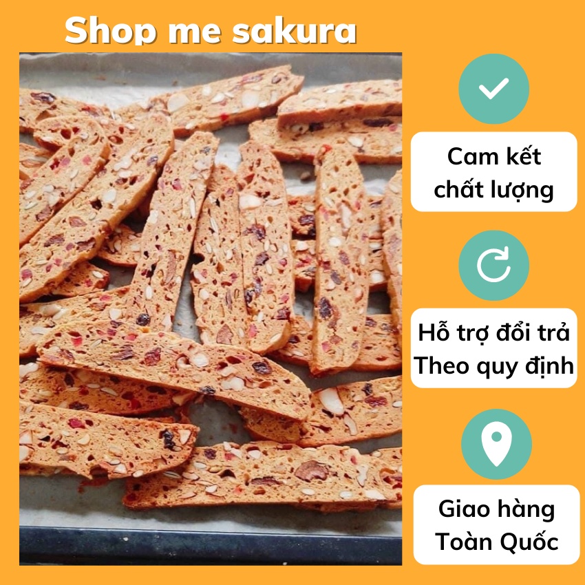 Bánh biscotti 💥 CỰC NGON 💥 bánh ăn vặt nhà làm mùi vị hấp dẫn thơm ngon và an toàn