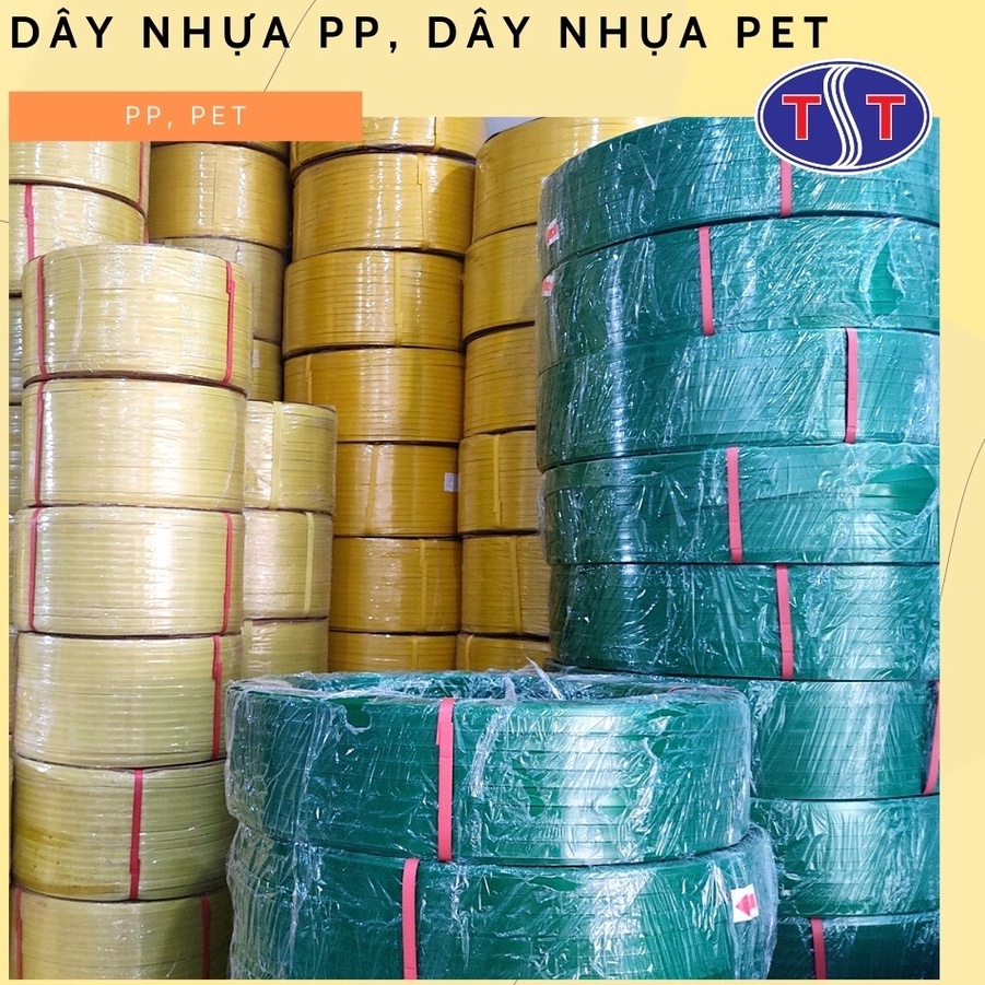Cuộn dây đai nhựa PP 10kg bản 12,15 mm  | Cuộn dây đai đóng hàng chất lượng tốt