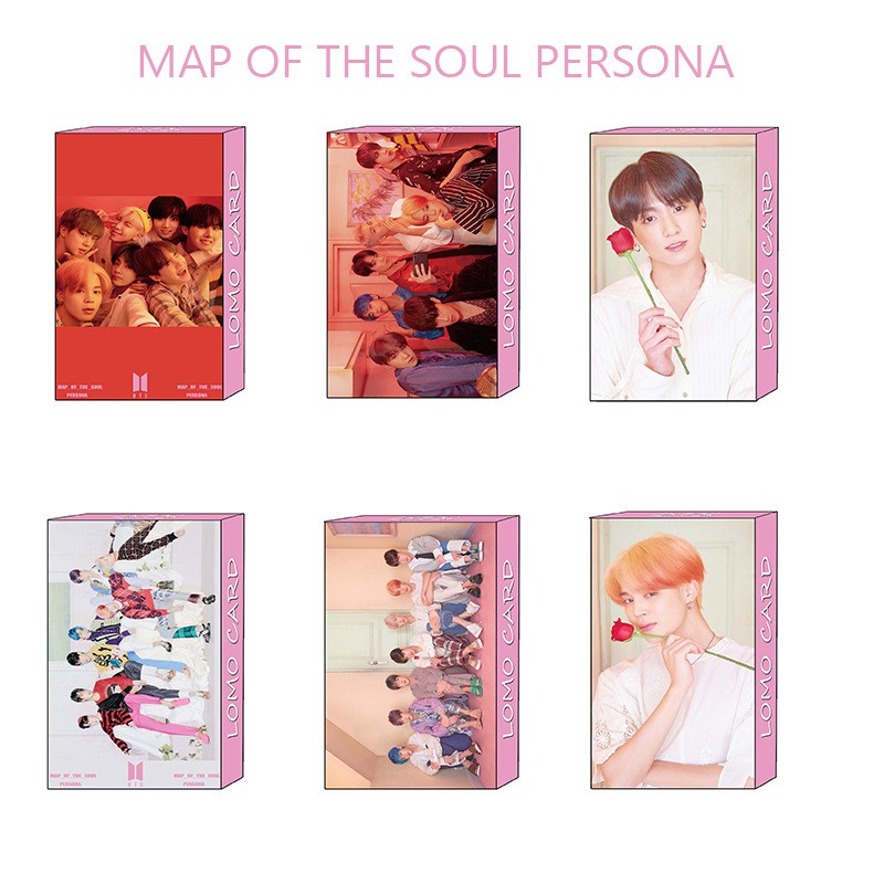 Lomo BTS Persona kèm kẹp gỗ và dây