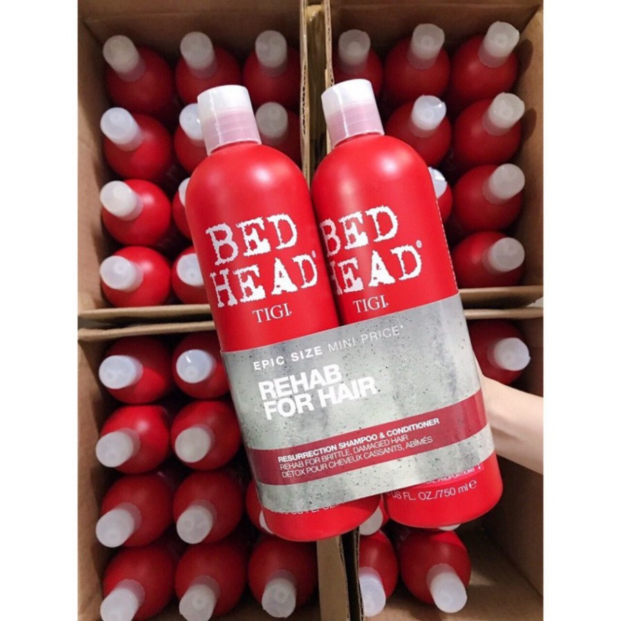 DẦU GỘI ĐẦU TIGI ĐỎ CHĨNH HÃNG BED HEAD 1500ML / CẶP DẦU GỘI XẢ THƠM CAO CẤP HỒNG, XANH, ĐỎ, TRẮNG, TÍM/ PHỤC HỒI TÓC XƠ