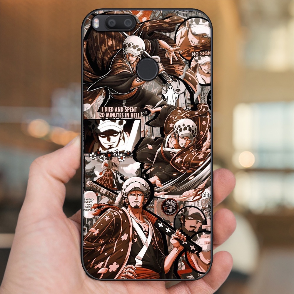 Ốp lưng Xiaomi Mi A1, Mi 5X viền đen in hình Law One Piece
