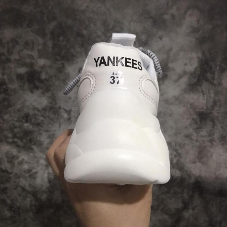shopgiaykiencuongGiày thể thao MLB ny chữ vàng Hot trend nam nữ, Giày sneaker MLB ny độn đế tăng ch