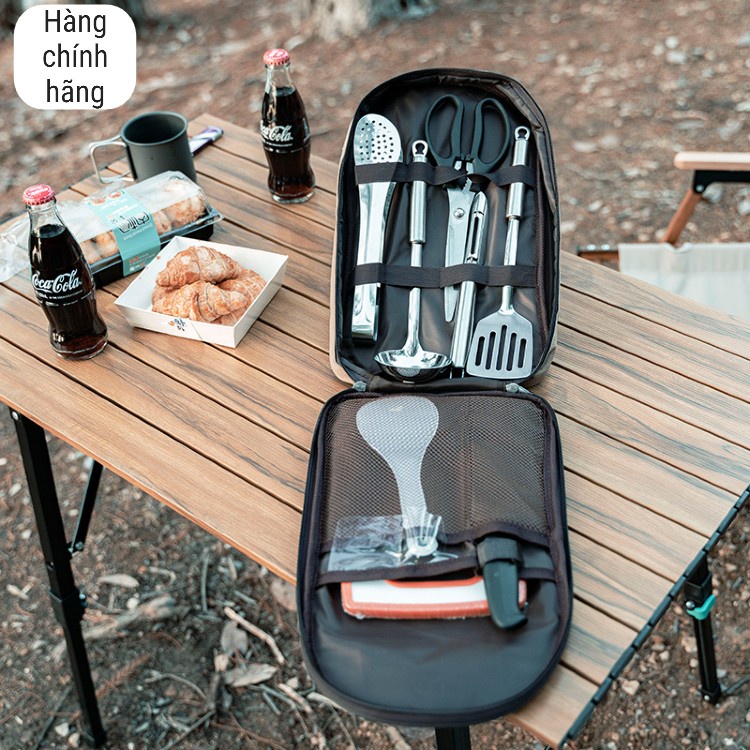 Bộ dụng cụ đi du lịch dã ngoại, đi phượt, cắm trại ngoài trời gấp gọn, chắc chắn, độ bền cao