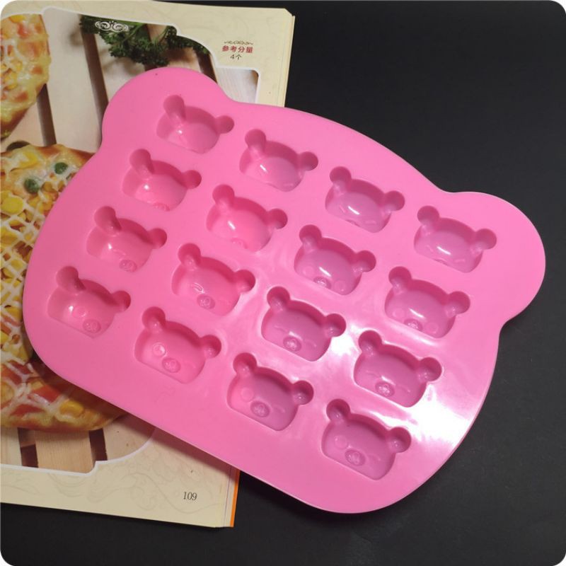 Dec_ Khuôn socola silicon_ hình gấu