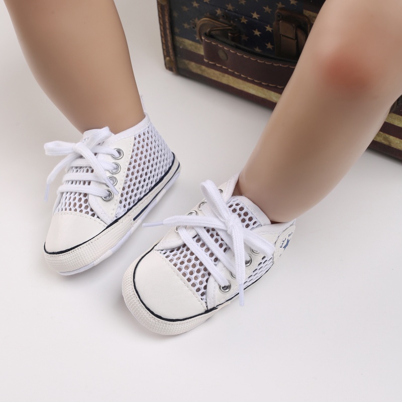 Giày Thể Thao Vải Canvas Chống Trượt In Họa Tiết Ngôi Sao Xinh Xắn Dành Cho Các Bé Tập Đi