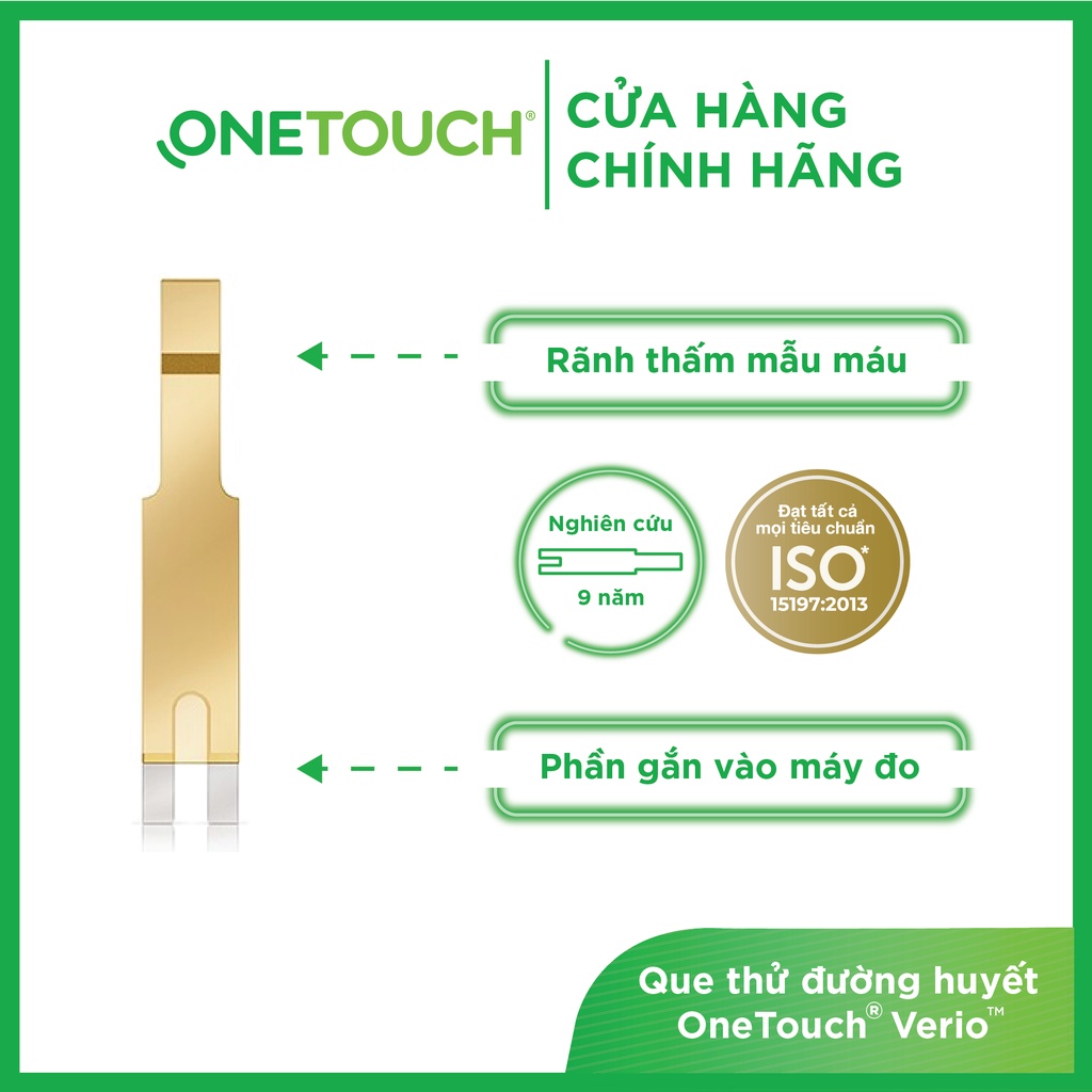 Que thử đường huyết OneTouch Verio