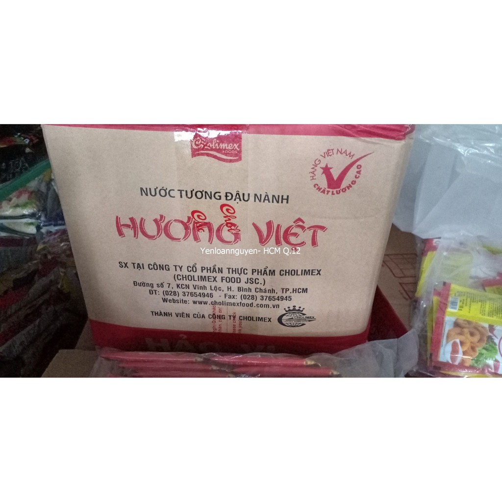 400 gói nước tương Hương Việt 7ml