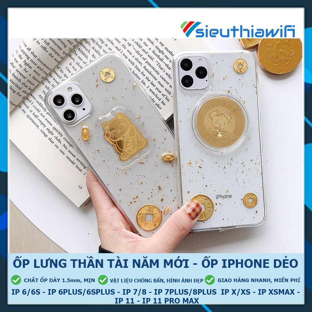 Ốp lưng iphone 3d Thần tài 5/5s/6/6plus/6s/6splus/7/7plus/8/8plus/x/xr/xs/11/12/pro/max/plus/promax - Awifi Case | BigBuy360 - bigbuy360.vn